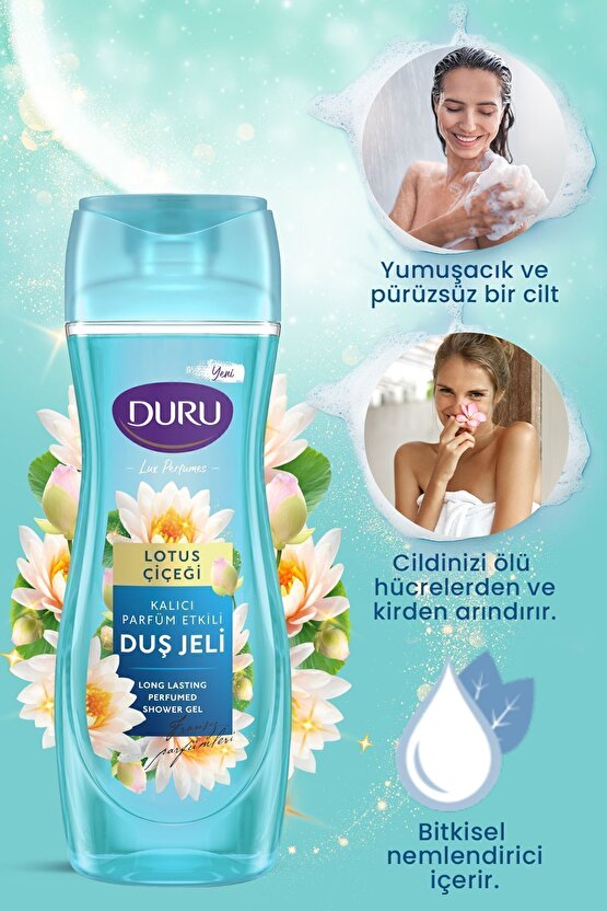 Lüx Perfumes Lotus Çiçeği Vegan Duş Jeli 3x450ml