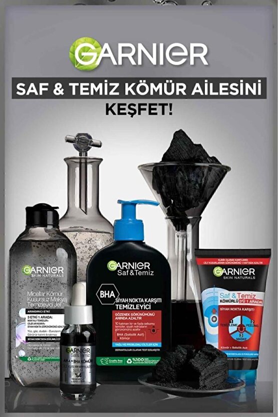 Saf & Temiz Siyah Nokta Karşıtı Temizleyici 250 ml (BHA + Kömür)