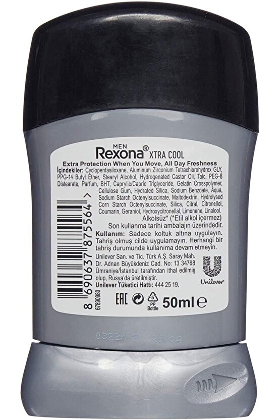 Men Deodarant Extra Cool Stick 50 ml