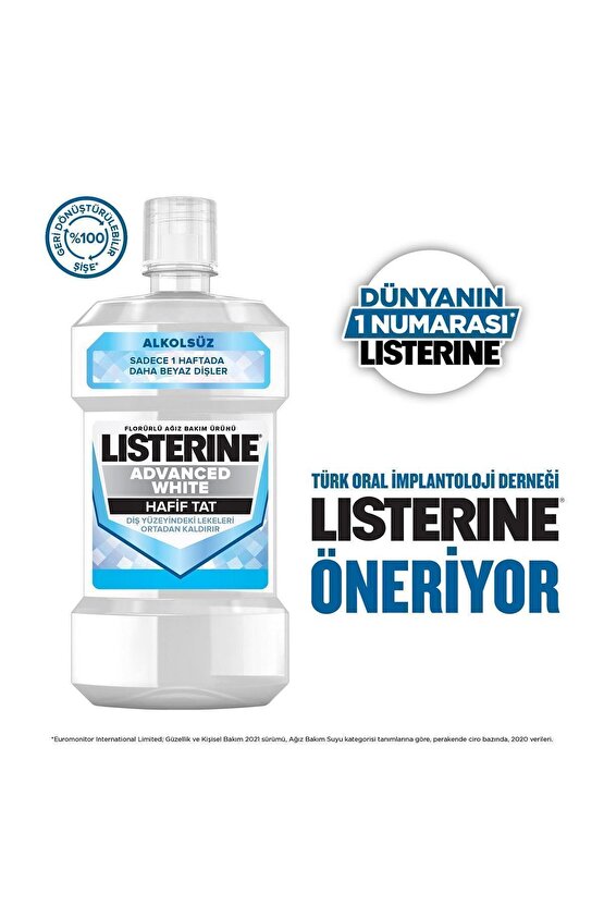 Advanced White Hafif Tat Alkolsüz Ağız Bakım Suyu 500 Ml