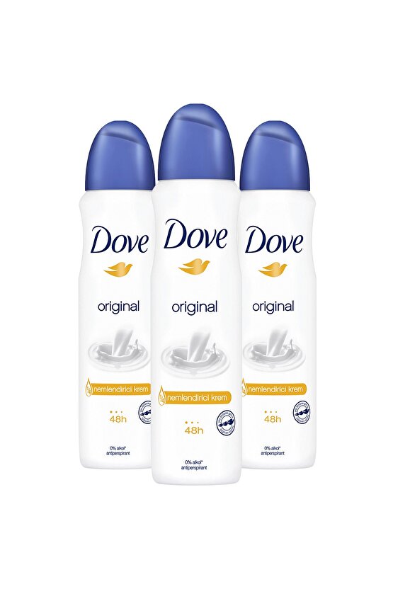 Kadın Sprey Deodorant Original 14 Nemlendirici Krem Etkili 150 ml X3 Adet