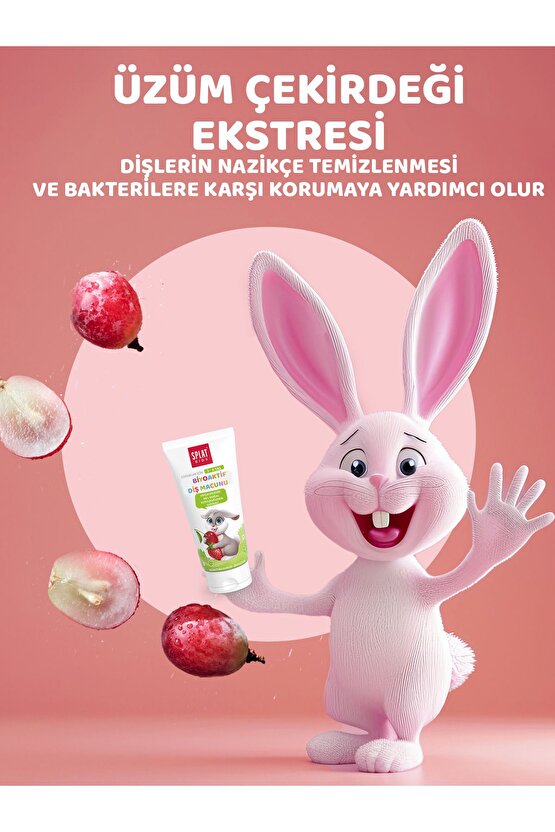 Diş Macunu Çocuk 2-6 Yaş Çilek Kiraz 50 ml