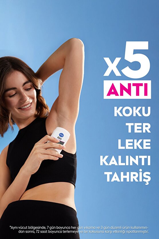 Kadın Sprey Deodorant Black&white Invisible Clear 150ml, 72 Saat Anti-perspirant Koruma