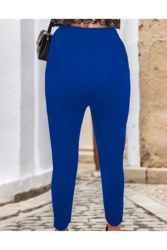 Kadın çima Detay Ithal Krep Pantolon