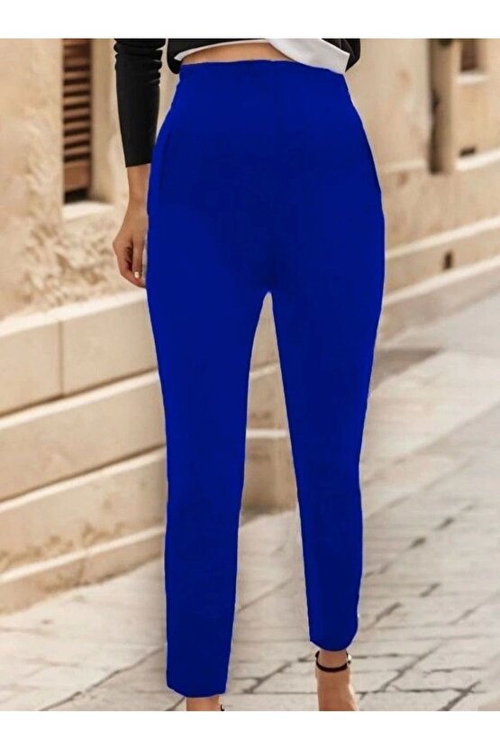 Kadın çima Detay Ithal Krep Pantolon