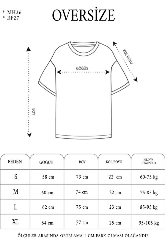 Unisex Oversize Kolye Dahil T-Shirt - Beyaz