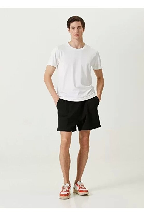 Unisex Basic Bisiklet Yaka Regular T-Shirt - Beyaz
