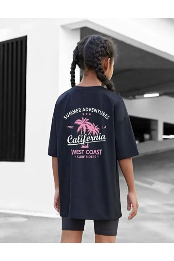 Çocuk Unisex Baskılı T-Shirt - Siyah