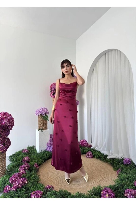 Dora Çiçek Detaylı Elbise