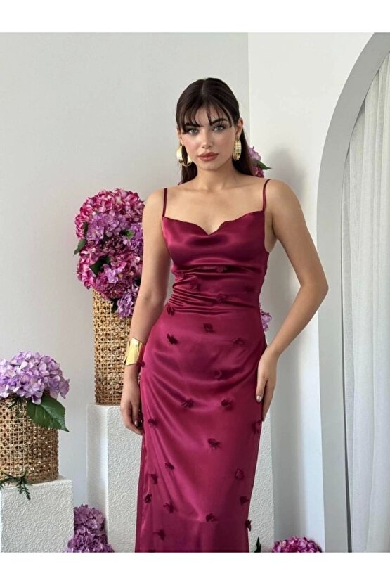 Dora Çiçek Detaylı Elbise