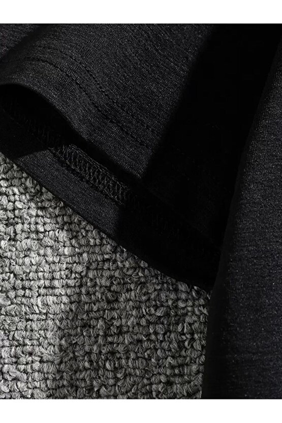 Erkek Dağ Grafikli Tişört, Yaz için Büyük Beden Rahat T-shirt - Siyah