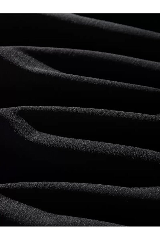 Erkek Dağ Grafikli Tişört, Yaz için Büyük Beden Rahat T-shirt - Siyah