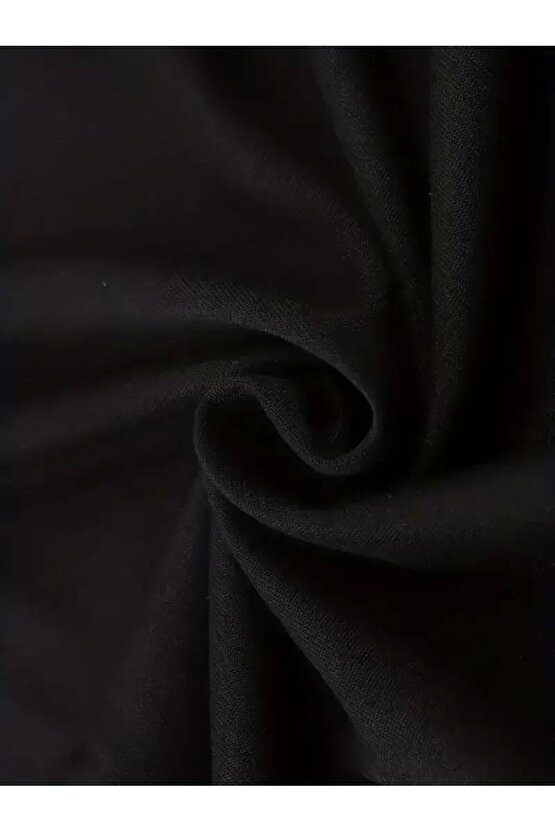 Sporda Günlük Hayata Giyilebilir GYM Baskılı Oversize Bisiklet Yaka Erkek T-shirt - Siyah