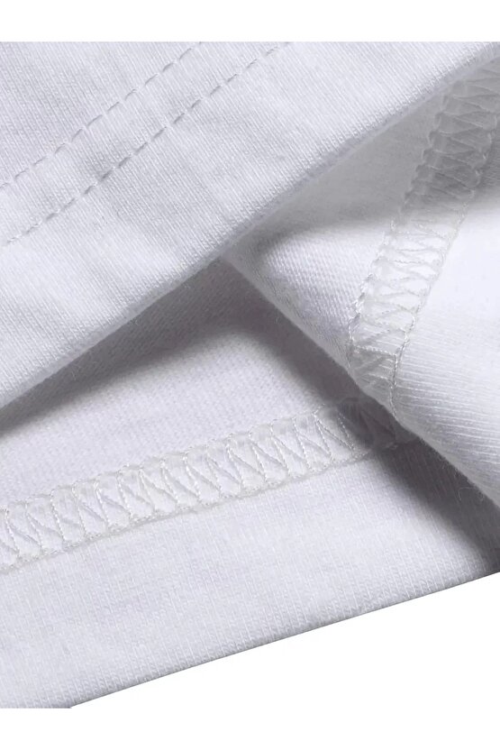 Tavşan Baskılı Oversize Kısa Kollu Tişört