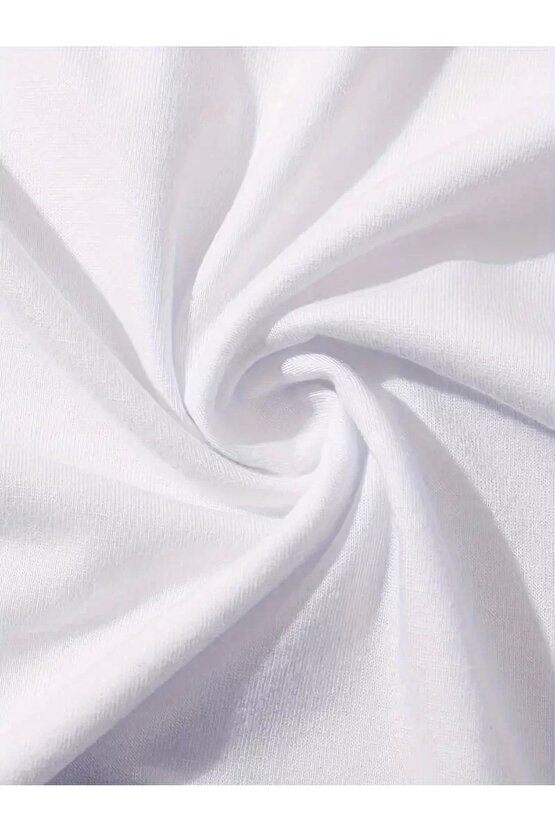 Brooklyn Harf Baskılı Düşük Omuzlu T-shirt, Rahat Kısa Kollu Bol T-shirt, Kadın Giyim - Beyaz