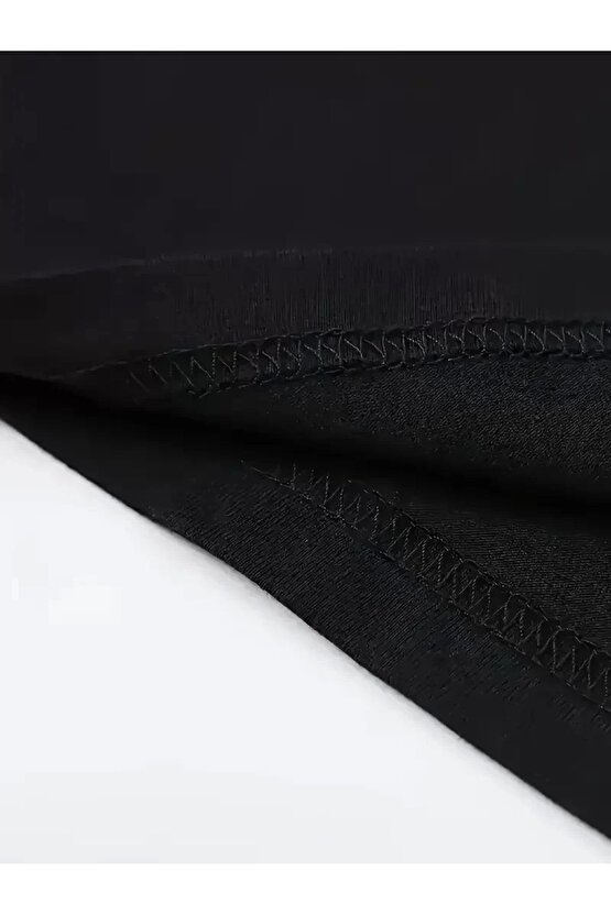 [Günlük T-Shirt] Hafif Kadın Günlük T-Shirt | Bol Kesim, Kısa Kollu, Yuvarlak Yaka, Eğlenceli Karika