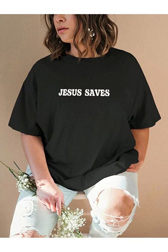 Baskılı Kadın T-shirt - Siyah