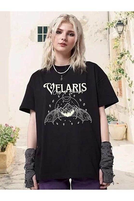 Baskılı Kadın T-shirt - Siyah