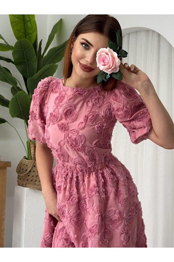 Moda Shop & Butik Wear Sırt Bağlama Detaylı Elbise