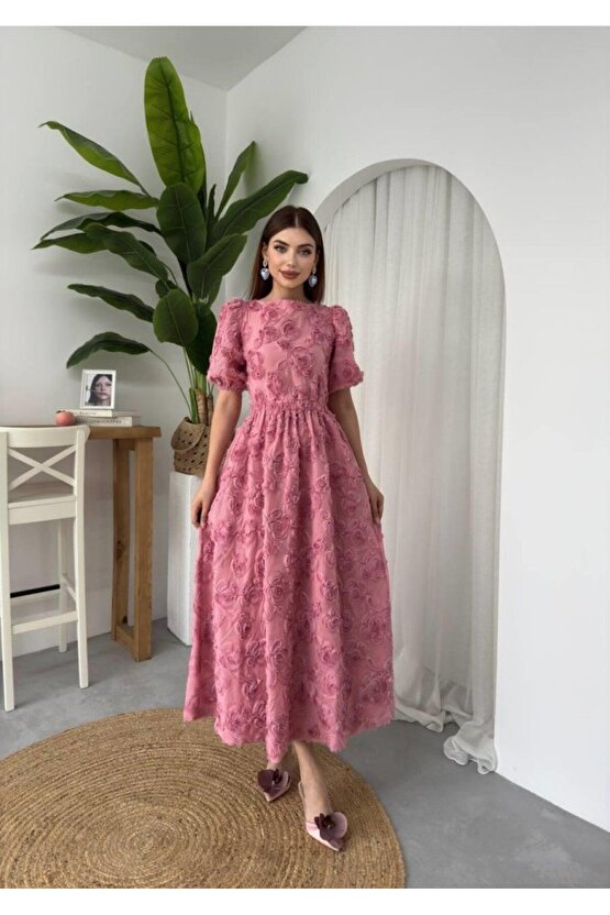 Moda Shop & Butik Wear Sırt Bağlama Detaylı Elbise
