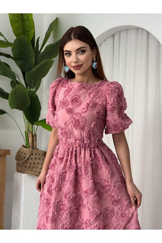 Moda Shop & Butik Wear Sırt Bağlama Detaylı Elbise