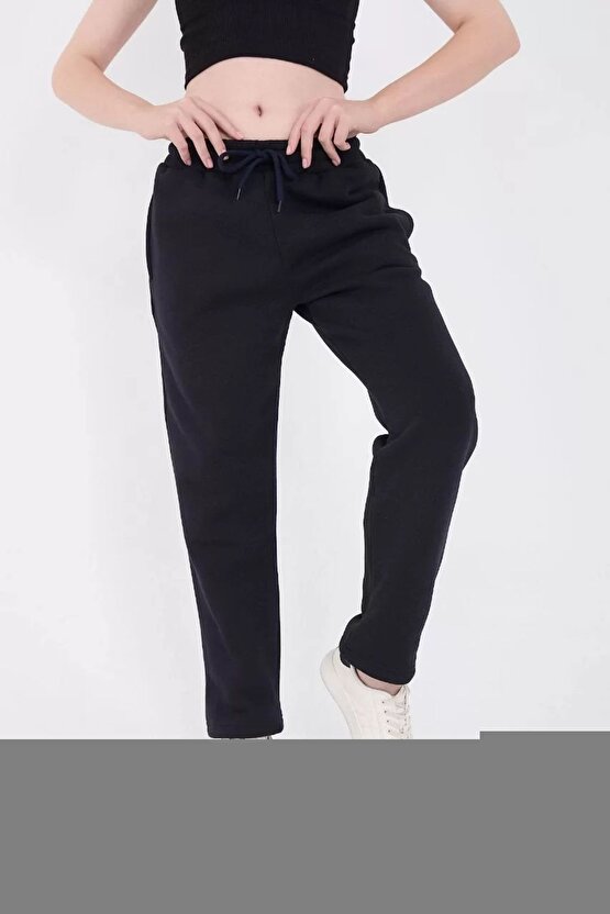 Unisex Üç İplik Basic Eşofman Pantolon - Hakİ