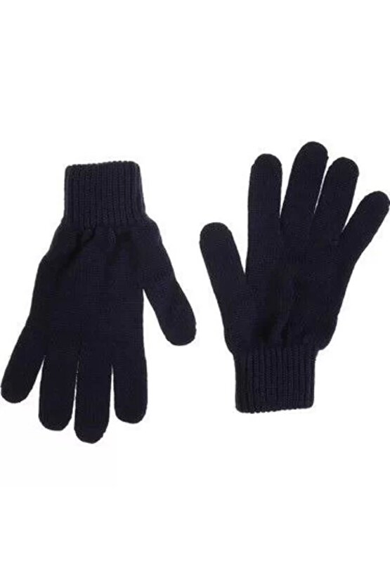 Unisex Triko Dokuma Eldiven - Siyah