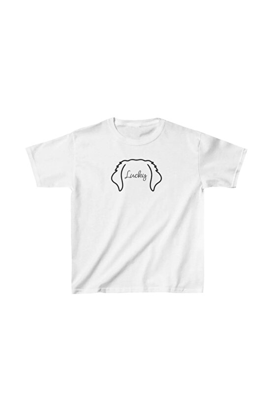 Unisex Çocuk Baskılı T-Shirt - Beyaz