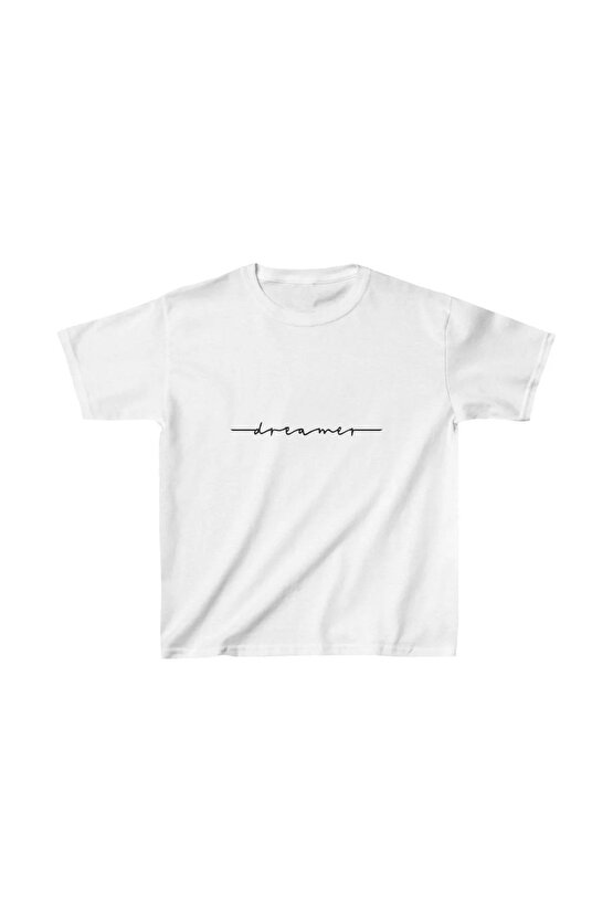 Çocuk Unisex Baskılı T-Shirt - Beyaz