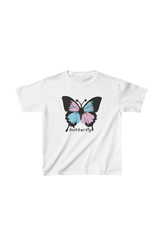 Çocuk Unisex Baskılı T-Shirt - Beyaz
