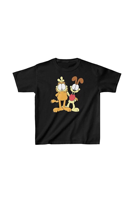 Çocuk Unisex Baskılı T-Shirt - Siyah