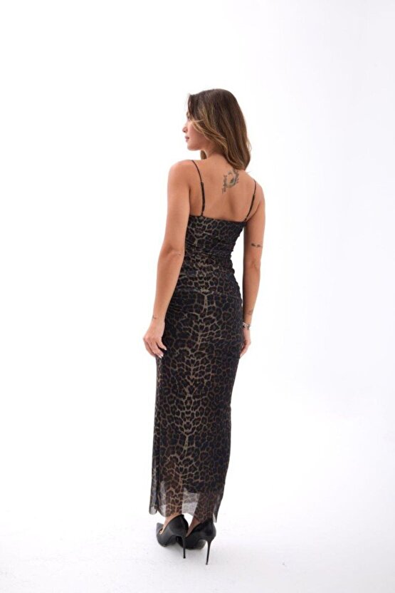 Equri 6955 Elbise-leopar