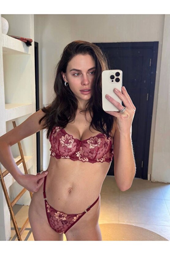 BALENLİ BRALET DANTELLİ SÜTYEN TAKIM
