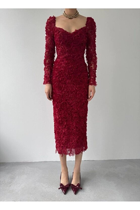Moda Shop & Butik Folers Çiçek Desenli Elbise