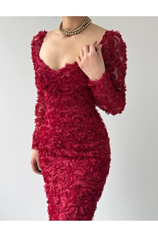Moda Shop & Butik Folers Çiçek Desenli Elbise