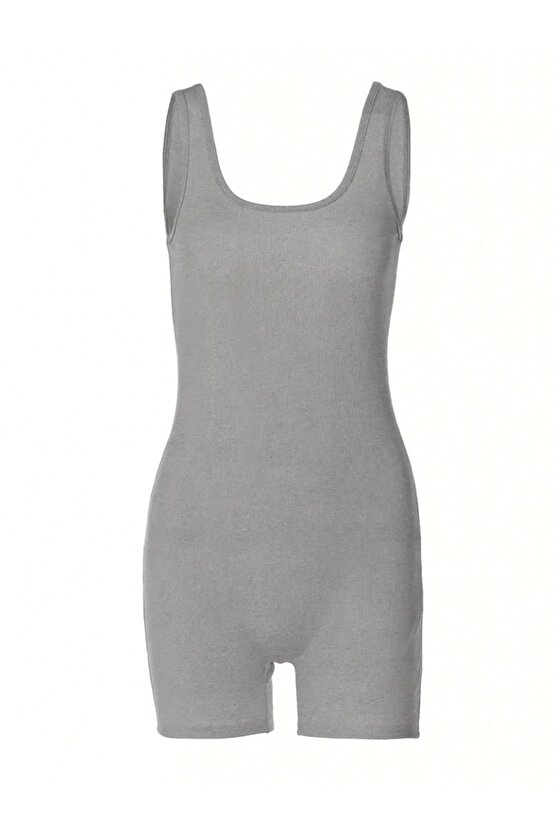 Equri Kadın Kalın Askılı Bodycon Tulum