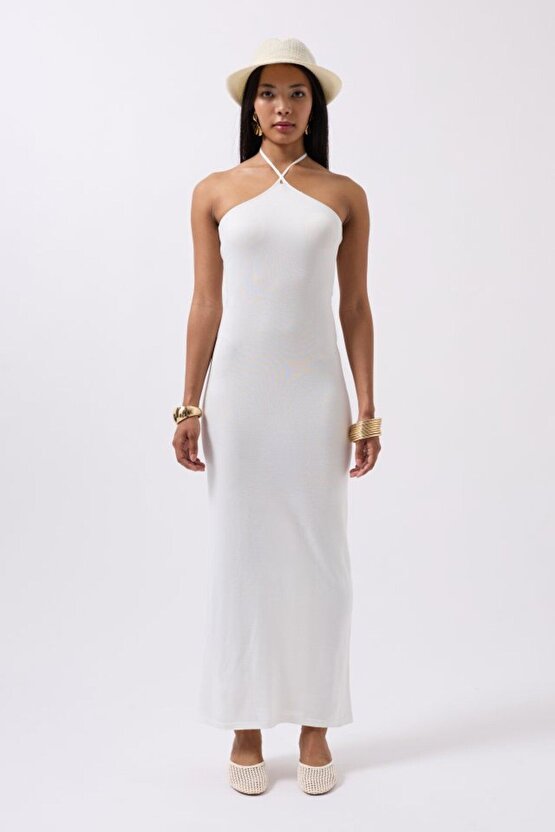 Moda Shop & Butik Çapraz Askılı Maxi Elbise
