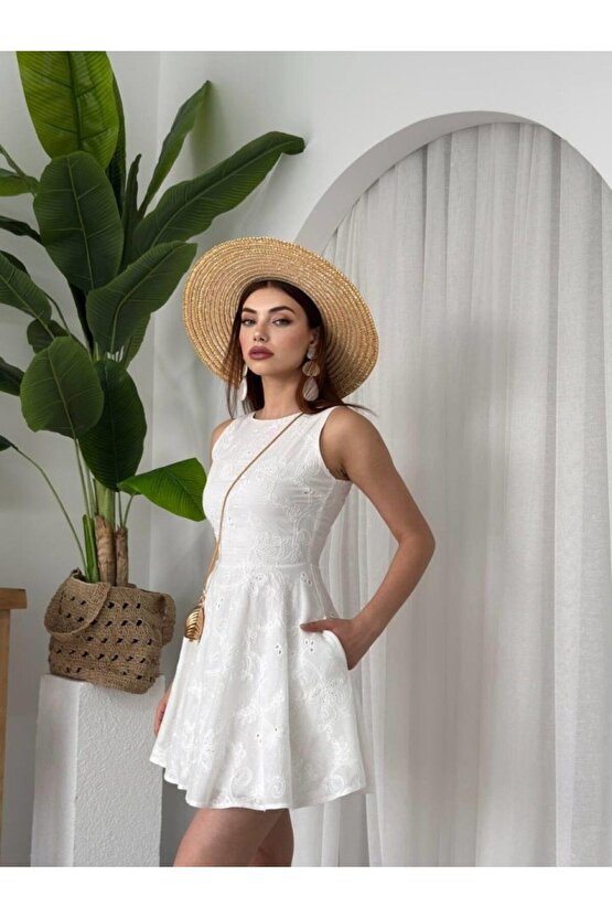 Moda Shop & Butik Vess Cep Detaylı Elbise