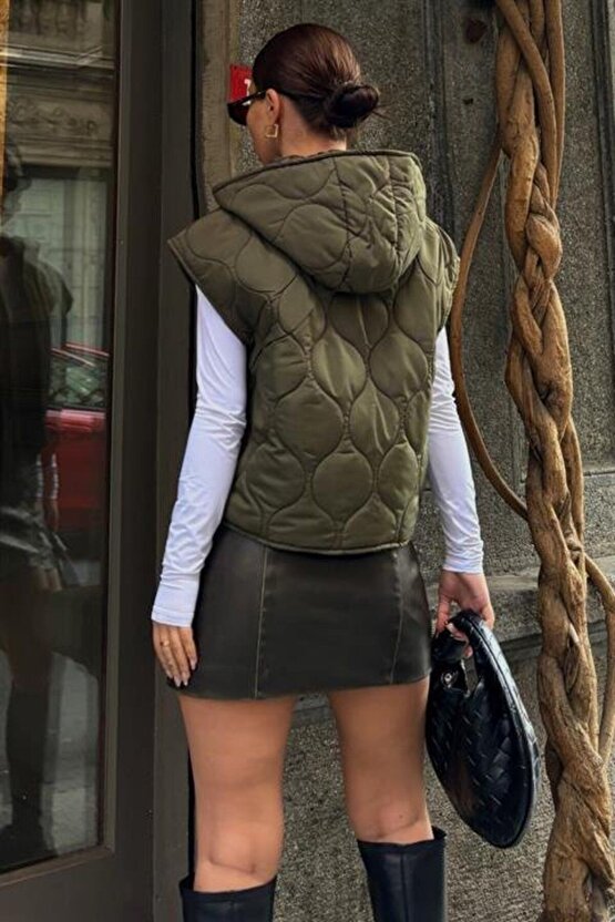 Mra Fashion Sveta Kapitone Şişme Yelek 5144-08