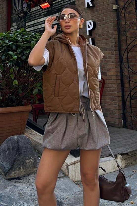 Mra Fashion Sveta Kapitone Şişme Yelek 5144-08