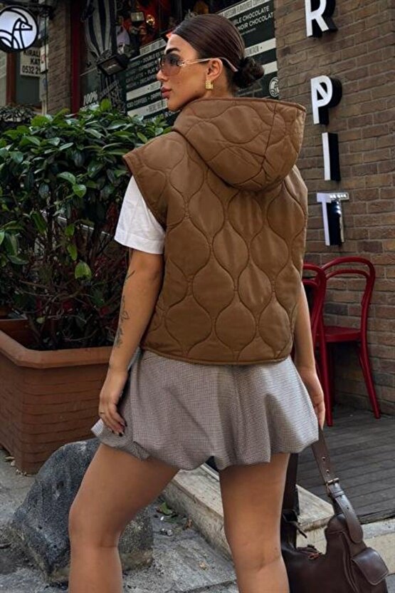 Mra Fashion Sveta Kapitone Şişme Yelek 5144-08