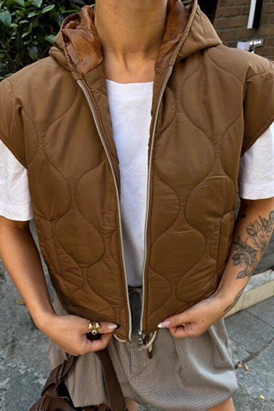 Mra Fashion Sveta Kapitone Şişme Yelek 5144-08