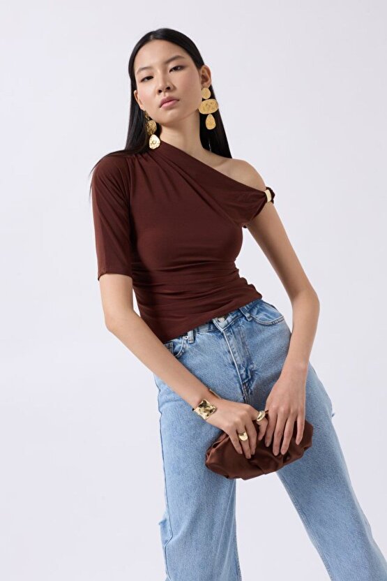 Gelirr Aksesuar Detay Cutout Bluz