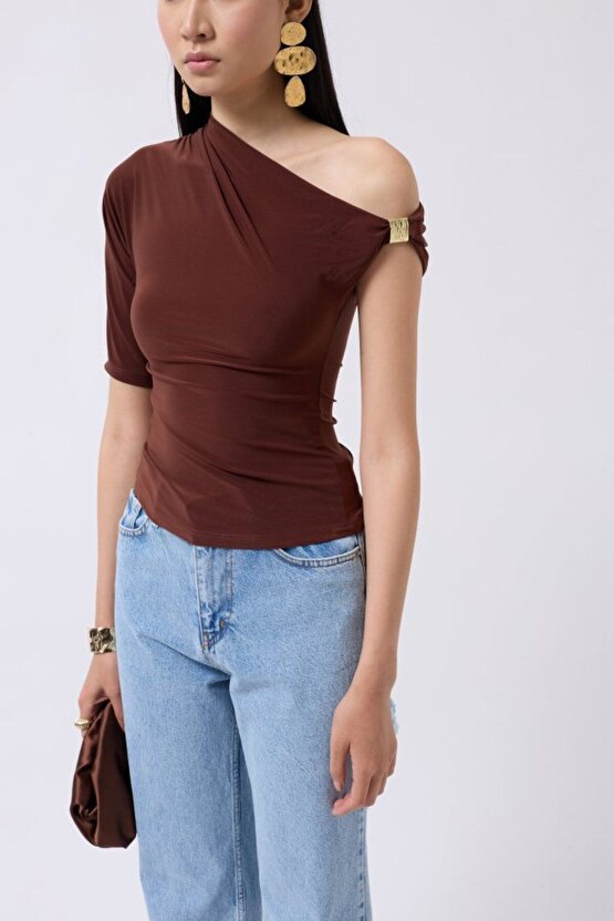 Gelirr Aksesuar Detay Cutout Bluz