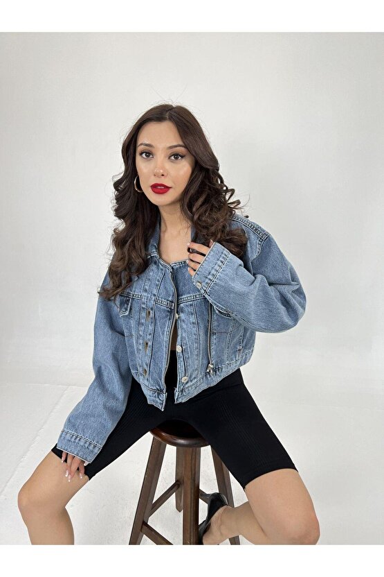 Ahes Shopping 6925 Kot Ceket-mavi