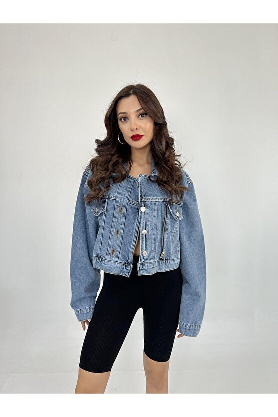 Ahes Shopping 6925 Kot Ceket-mavi