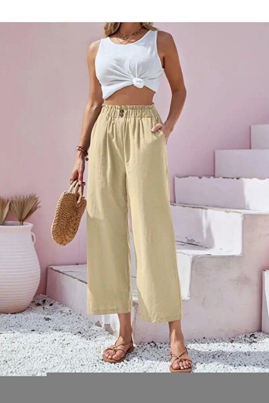 Myterrax Kadın Kısa Kollu Geometrik Yakalı Janjan Krep Elbise