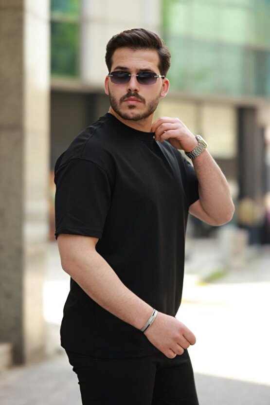 Myterrax Erkek Kısa Kollu Basic Oversize Tshirt
