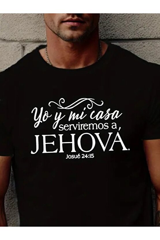 Gelirr Erkek Jehova Baskılı Süprem T-shirt