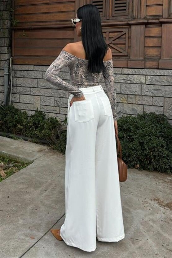 Mra Fashion Bol Paça Palazzo Pantolon 0080